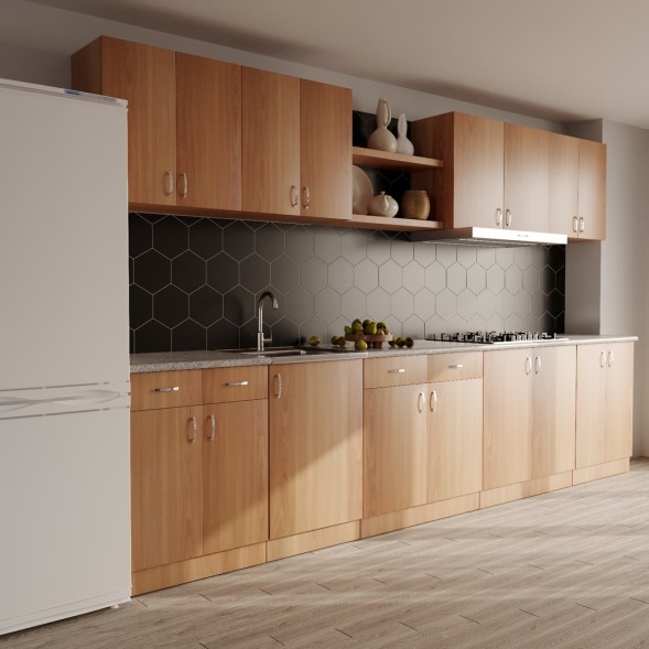 шкаф навесной кухонный 60 ольха - 523278 