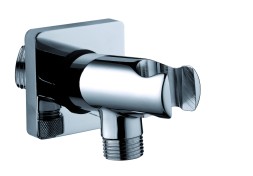 Держатель для душа Bossini с водорозеткой квадратный отражатель, цвет хром (CB4000.030)