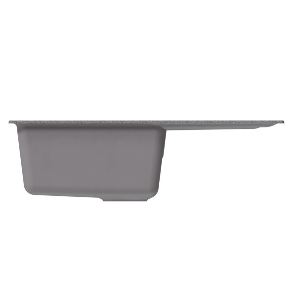 Мойка ML-GM19 КОМФОРТ с крылом, темно-серая (309), 750*500*200мм - 00-00009411 