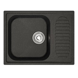 Мойка ML-GM18 КОМФОРТ с крылом, черная (308), 640*490*190мм - 00-00009387