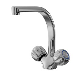 Смеситель для кухни 1/2 кер. MIXLINE МЛ02-031 (ML02-031) высокий излив п/гайку (без подводки) - МЛ02-031/ML02-031 