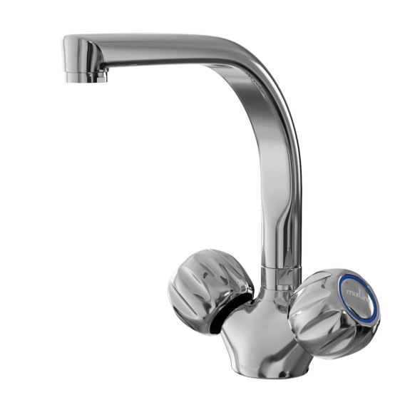 Смеситель для кухни 1/2 кер. MIXLINE МЛ02-031 (ML02-031) высокий излив п/гайку (без подводки) - МЛ02-031/ML02-031 