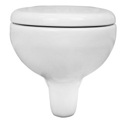 Унитаз подвесной Azario STELLA 370х400х550 ободковый, с быстросъемным сидением микролифт, белый (AZ-VT005+AZ-VT005sc)