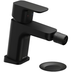 Смеситель для биде Ravak 10° Free black-TD F 055.20 с донным клапаном, керамический картридж, черный матовый (X070155)