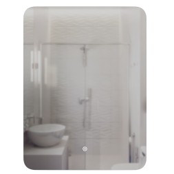 Зеркало MIXLINE &amp;quot;Алон радиус&amp;quot; - ЭКОНОМ 500*700 (ШВ) светодиодная подсветка, сенсорный выключатель - MLZ.Al.5-7.1.2 
