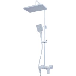 Душевая система 35к HB24575-8 HAIBA лейка "Тропический душ" БЕЛЫЙ - HB24575-8