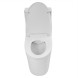 Унитаз-моноблок Azario ANSA 385х695x775 безободковый, в комплекте с сиденьем дюропласт микролифт, белый (AZ-2301)