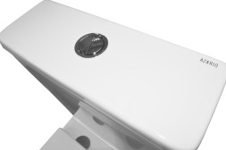 Унитаз-компакт Azario Vetro 380х605х825 напольный, безободковый, слив "ТОРНАДО", в комплекте с бачком и быстросъемным сиденьем микролифт (AZ-2149- UQ)