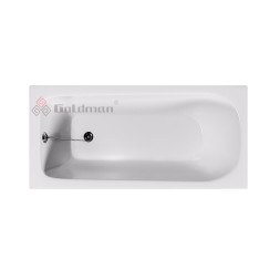 Ванна чугунная Goldman Classic 120x70x40 пристенная, белый (Classic 120*70*40)