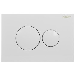 Кнопка смыва Loranto Prestige механическая, двойная, белый глянцевый (7510)