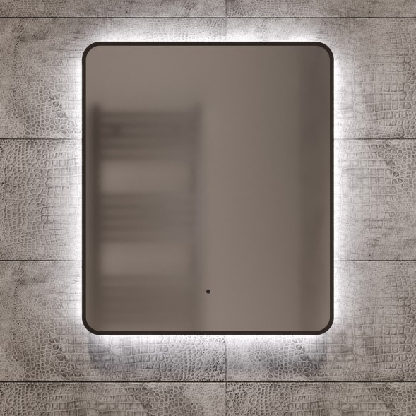 Зеркало MIXLINE &amp;quot;Инканто&amp;quot; 600*700 (ШВ) бесконтактный сенсор, светодиодная подсветка,черная окантовка - LED-00002844 