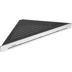 Металлическая полка Ravak Slim C угловая, черный/хром (X07P576)