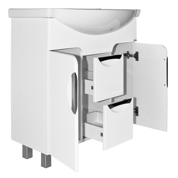 Тумба д/ванной &amp;quot;КАССИОПЕЯ-75&amp;quot; под раковину Элеганс-75 (Kirovit) (ПВХ) - 529563 