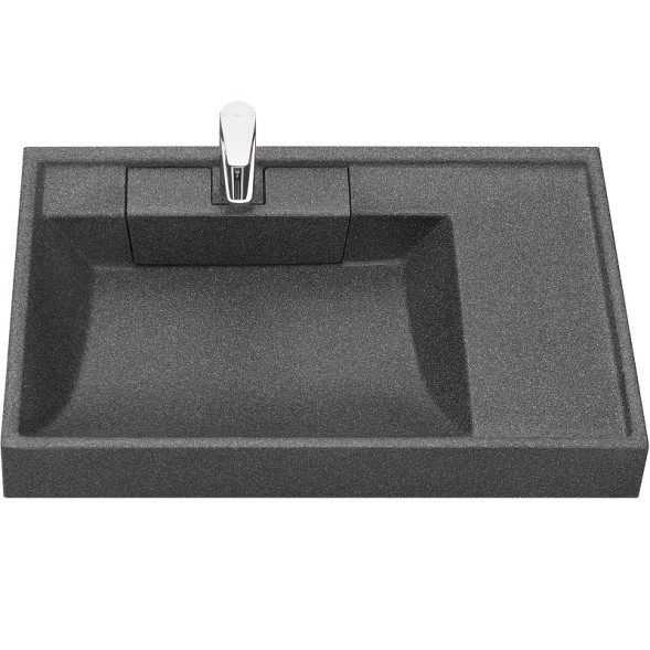 Раковина Aquaton Рейн 80 L на стиральную машину, графит (1A72113KRW210)