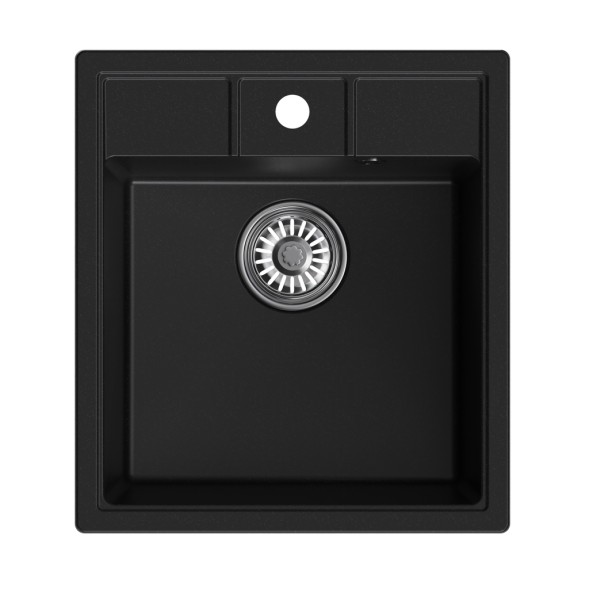 Мойка ML-GM28 КОМФОРТ ультра-черная (344), 450*500*190мм - 00-00009492 