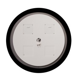 Зеркало MIXLINE "Монако" D600 бесконтактный сенсор, светодиодная подсветка, черная окантовка - LED-00002841