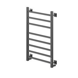 Полотенцесушитель MIXLINE FORTUNE 80х50 (таймер, 425 Вт, 8 перекладин) электрический ЧЕРНЫЙ - ML-556380