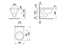 Унитаз подвесной Jika DINO безободковый (8.2137.7.000.000.1)