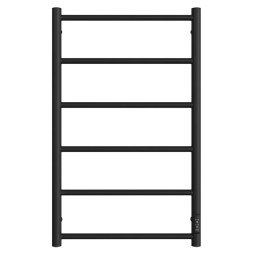 Полотенцесушитель электрический ДВИН J neo 80/50 1"-1/2" К диммер Чёрный матовый (4657763750640)