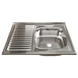 Мойка 80х60 (0,4) прав вып 1 1/2 MIXLINE 16см - 527971 