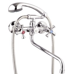 Смеситель для ванны и раковины 1/2 кер Glauf QMT7-A827 картриджн перекл - QMT7-A827