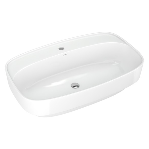 Раковина накладная на столешницу &amp;quot;Купер-65*43&amp;quot; ш*г, с отв. под смеситель (Kirovit) -  