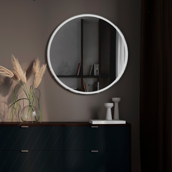 Зеркало MIXLINE &amp;quot;Перла Нео&amp;quot; D600 светодиодная подсветка, бесконтактный сенсор - LED-00002711 