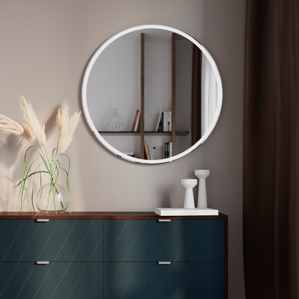 Зеркало MIXLINE &amp;quot;Перла Нео&amp;quot; D600 светодиодная подсветка, бесконтактный сенсор - LED-00002711 