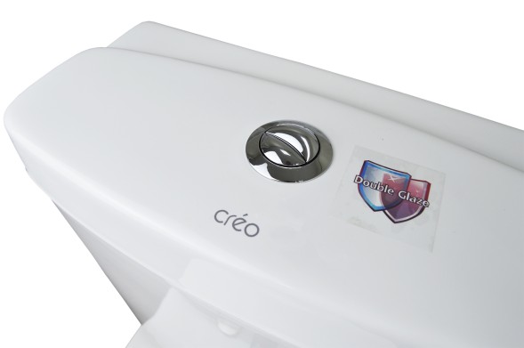 Унитаз-компакт Creo Ceramique TOURS 370х700х790 напольный, с тонкой крышкой и быстросъемным сиденьем микролифт (TO1002N+TO1003N+TO1001N)