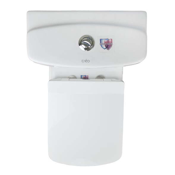 Унитаз-компакт Creo Ceramique TOURS 370х700х790 напольный, с тонкой крышкой и быстросъемным сиденьем микролифт (TO1002N+TO1003N+TO1001N)
