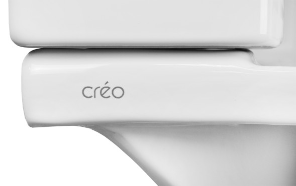 Унитаз-компакт Creo Ceramique TOURS 370х700х790 напольный, с тонкой крышкой и быстросъемным сиденьем микролифт (TO1002N+TO1003N+TO1001N)