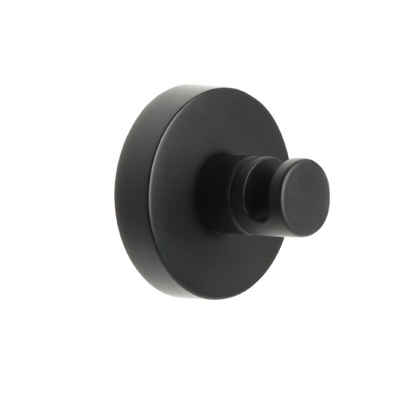 Крючок одинарный Fixsen Comfort Black черный матовый (FX-86005)