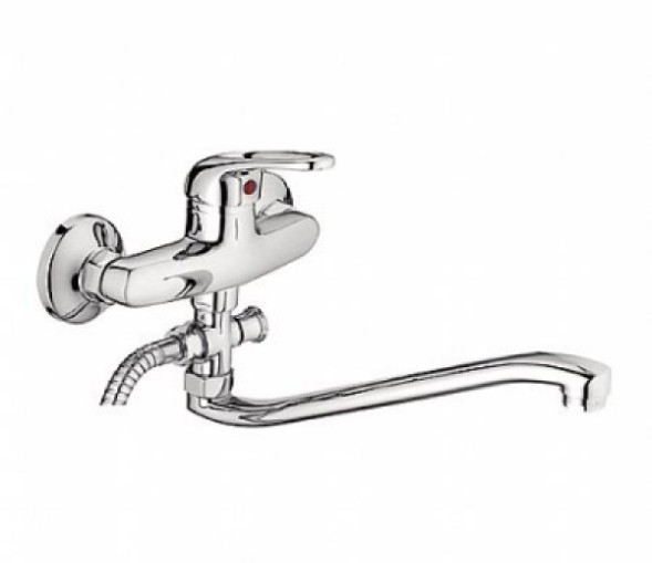 Смеситель для ванны и раковины 35к L2139-B Ledeme с отв S-нос, силумин - L2139-B 