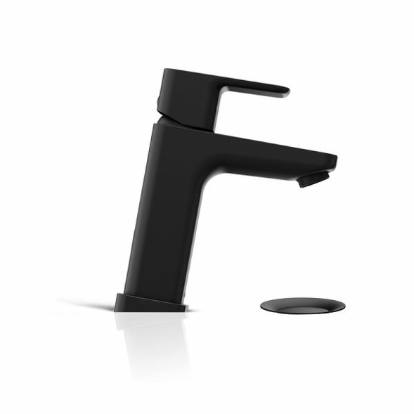Смеситель для раковины Ravak 10° Free black-TD F 013.20 с донным клапаном, керамический картридж, черный матовый (X070149)