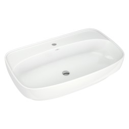 Раковина накладная на столешницу &amp;quot;Купер-65*42&amp;quot; ш*г приставной, с отв. под смеситель(Kirovit) -  