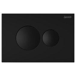 Кнопка смыва Loranto Prestige механическая, двойная, черный матовый (7513)
