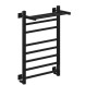 Полотенцесушитель MIXLINE FORTUNE  80х50 (таймер, 560 Вт, 7 перекладин + ПОЛКА) электрический ЧЕРНЫЙ - ML-556430 