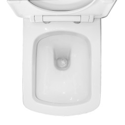 Унитаз подвесной Creo Ceramique Tours с сиденьем микролифт, белый (TO1100N+TO1001N)