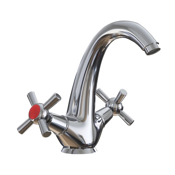 Смеситель для раковины 1/2 кер. MIXLINE ML09-04 п/шпильку (без подводки) - ML09-04 