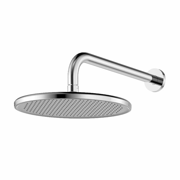 Смеситель для душа Azario VISE с верхним и ручным душем, скрытый монтаж, керамический картридж, хром (AZ-VSA248330C+82KC)