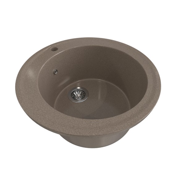 Мойкa ML-GMS01 СТАНДАРТ круглая, терракот (307), 470мм (глуб. чаши 180) - 00-00002349 