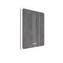 Зеркало MIXLINE "Стив-3" 600*700 (ШВ) сенсорный выключатель, часы + подогрев - LED-00002843