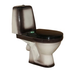 Унитаз-компакт &amp;quot;Премьер&amp;quot; черный (гориз, нижн, сид. полип., 2-кн.арм) (Rosa) - 4620008191188 