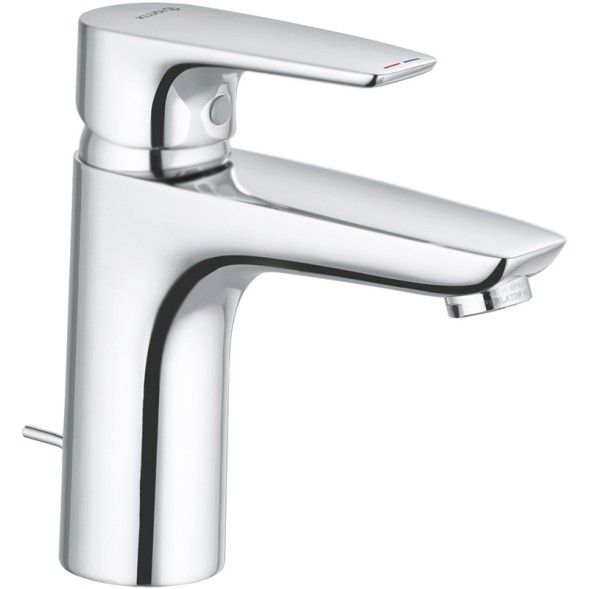 Смеситель для раковины KLUDI PURE&amp;amp;SOLID 100 однорычажный, c донным клапаном, хром (342900575)