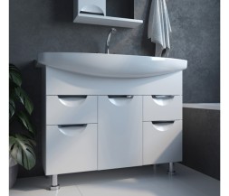 Тумба д/ванной &amp;quot;ЭТЬЕН-105&amp;quot; под раковину Элеганс-105 (Kirovit) (ПВХ) - 542411 