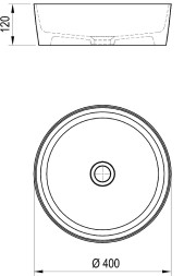 Раковина-чаша Ravak Uni Slim 40 Белая (XJX01140002)