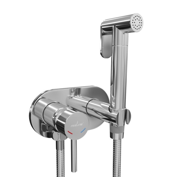 Смеситель с гигиенической лейкой 25k MIXLINE ML31-085 &amp;quot;Ray&amp;quot; встраиваемый - ML31-085 