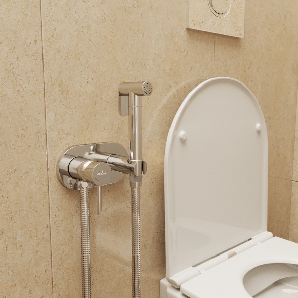 Смеситель с гигиенической лейкой 25k MIXLINE ML31-085 &amp;quot;Ray&amp;quot; встраиваемый - ML31-085 