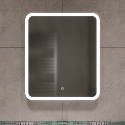 Зеркало MIXLINE "Стив" 600*700 (ШВ) сенсорный выключатель, светодиодная подсветка - LED-00002840