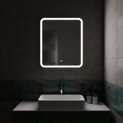 Зеркало MIXLINE "Стив" 600*700 (ШВ) сенсорный выключатель, светодиодная подсветка - LED-00002840